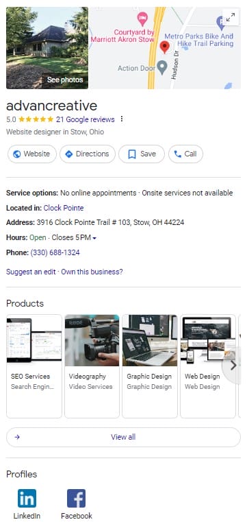 Google Business Profile Services