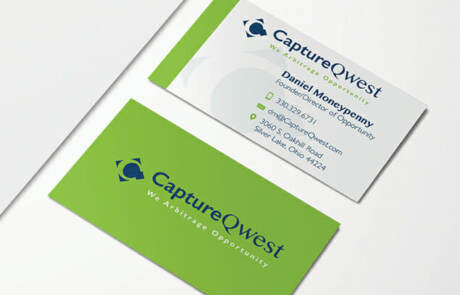 CaptureQwest Business Card Design