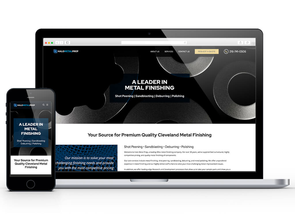 Halo Industrial website design