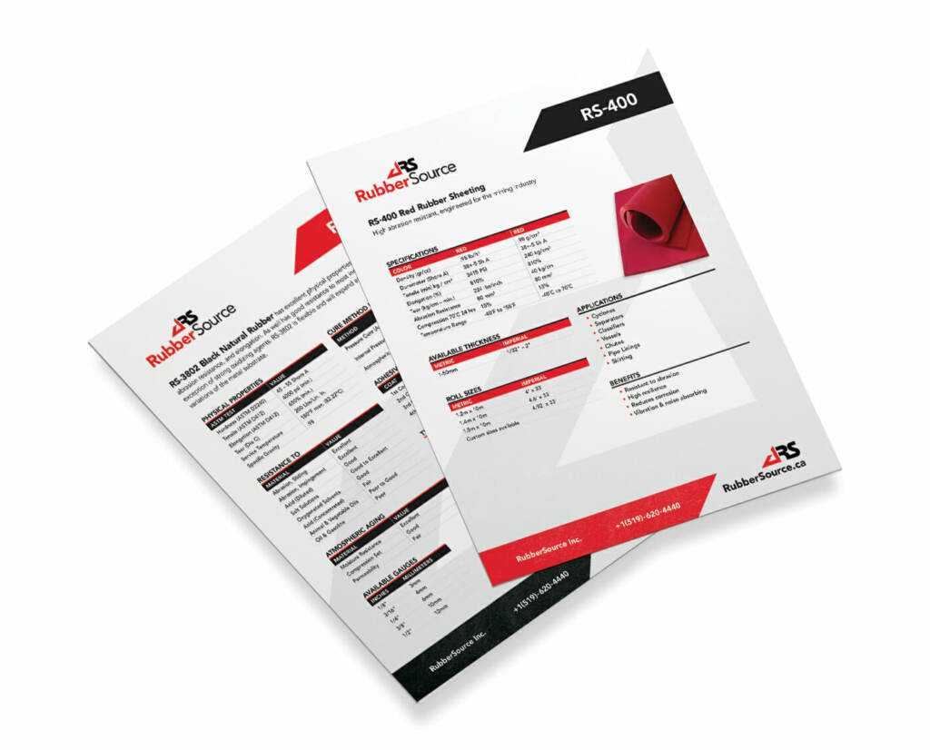 RubberSource Sell Sheet Design